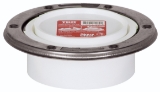 Sioux Chief TKO™ 886-4PTM Closet Flange with Stainless Steel Swivel Ring, 4 x 4 in Pipe, PVC