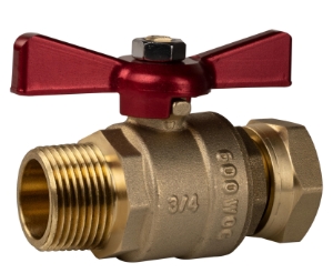 Sioux Chief 648-3SM 648 Ball Valve, 3/4 in Nominal, FIP x MIP End Style, Full Port