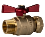 Sioux Chief 648-3SM 648 Ball Valve, 3/4 in Nominal, FIP x MIP End Style, Full Port