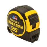 Stanley® FMHT36325THS Measuring Tape, 25 ft L Blade x 1-1/4 in W Blade, BladeArmor™/MaxShield™ Coated Blade