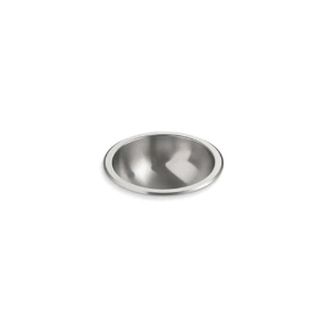 Sterling® 1411-0 Entertainment Self-Rimming Lavatory Sink, Round Shape, 13-5/8 in L x 13-5/8 in W x 5-1/4 in H, 20 ga Stainless Steel, Mirror