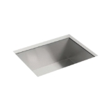 Sterling® 20023-NA Medium Kitchen Sink With SilentShield® Technology, Ludington®, Satin, Rectangle Shape, 22-1/4 in L x 16-9/16 in W x 9-3/16 in D Bowl, 24 in L x 18-5/16 in W x 9-7/16 in H, 18 ga Stainless Steel