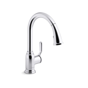 Sterling® 24272-CP Ludington® Pull-Down Kitchen Faucet, 1.5 gpm Flow Rate, Polished Chrome, 1 Handle, 1/3 Faucet Holes