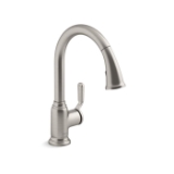 Sterling® 24272-VS Ludington® Pull-Down Kitchen Faucet, 1.5 gpm Flow Rate, Vibrant® Stainless Steel, 1 Handle, 1/3 Faucet Holes