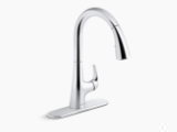 Sterling® 24274-BL Medley™ Kitchen Faucet, 1.5 gpm Flow Rate, Matte Black, 1 Handle