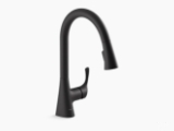 Sterling® 24276-BL Valton® Kitchen Faucet, 1.5 gpm Flow Rate, Matte Black, 1 Handle