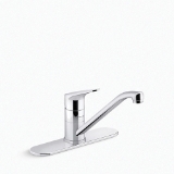 Sterling® 24279-CP Valton® Kitchen Sink Faucet, 1.5 gpm Flow Rate, Swivel Spout, Polished Chrome, 1 Handle