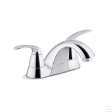 Sterling® 24818-4N-CP Valton® Centerset Bathroom Sink Faucet, Polished Chrome, 2 Handles, Pop-Up Clicker Drain, 0.5 gpm Flow Rate