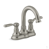 Sterling® 27373-4N-BN Ludington® Centerset Bathroom Sink Faucet, Vibrant® Brushed Nickel, 2 Handles, Pop-Up Clicker Drain, 0.5 gpm Flow Rate