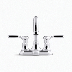 Sterling® 27373-4-CP Ludington™ Centerset Bathroom Sink Faucet, Polished Chrome, 2 Handles, Pop-Up Clicker Drain, 1.2 gpm Flow Rate