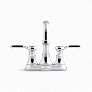 Sterling® 27373-4N-CP Ludington® Centerset Bathroom Sink Faucet, Polished Chrome, 2 Handles, Pop-Up Clicker Drain, 0.5 gpm Flow Rate