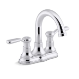 Sterling® 27373-4N-CP Ludington® Centerset Bathroom Sink Faucet, Polished Chrome, 2 Handles, Pop-Up Clicker Drain, 0.5 gpm Flow Rate