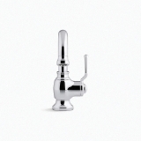 Sterling® 27374-4-CP Ludington® Bathroom Sink Faucet, 1.2 gpm Flow Rate, 5-7/16 in H Spout, 1 Handle, Pop-Up Clicker Drain, 1 Faucet Hole, Polished Chrome