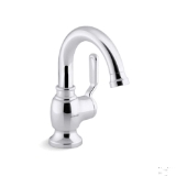 Sterling® 27374-4-CP Ludington® Bathroom Sink Faucet, 1.2 gpm Flow Rate, 5-7/16 in H Spout, 1 Handle, Pop-Up Clicker Drain, 1 Faucet Hole, Polished Chrome