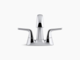 Sterling® 27376-4N-BL Medley™ Centerset Sink Faucet, Matte Black, 2 Handles, Clicker Drain, 0.5 gpm Flow Rate