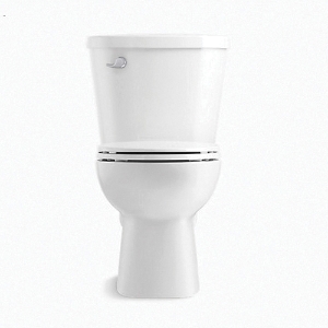 Sterling® 30115-0 2-Piece Toilet With Seat, Stinson™ Comfort Height™, Elongated Bowl, 7-1/2 in H Rim, 12 in Rough-In, 1.6 gpf, White