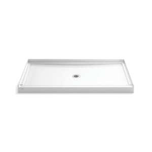 Sterling® 95080-0 GUARD+® Shower Base, White, Center Drain, 60 in L x 36 in W