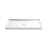 Sterling® 95080-0 GUARD+® Shower Base, White, Center Drain, 60 in L x 36 in W