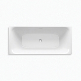 Sterling® 96136-0 Unwind™ Seamless Bathtub, Rectangular Shape, 66-15/16 in L x 29-1/2 in W, Center Toe-Tap Drain, White