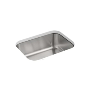 Sterling® F97447-NA McAllister® Kitchen Sink, Luster, Rectangular Shape, 21 in L x 15-1/4 in W x 7-3/4 in D Bowl, 23-3/8 in L x 17-11/16 in W x 8 in H, Stainless Steel
