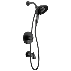 DELTA® T17435-BL-I 2-Function Tub and Shower Trim, 1.75 gpm Valve, 1.75 gpm Shower, Matte Black