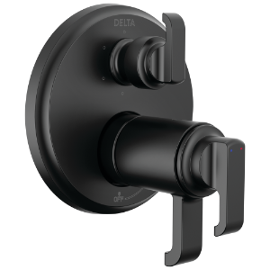 DELTA® T27T989-BL 17T Series 6-Setting Shower Diverter, Matte Black