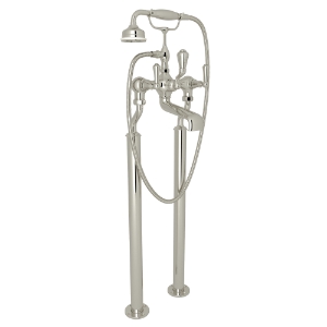 Perrin & Rowe U.3012LS/1-PN Georgian Era Tub Filler, 9 gpm Flow Rate, Nickel