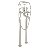 Perrin & Rowe U.3012LSP/1-PN Georgian Era Tub Filler, 9 gpm Flow Rate, Satin Nickel