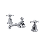 Perrin & Rowe® U.3706X-APC-2 Edwardian Bathroom Faucet, 1.2 gpm Flow Rate, Polished Chrome