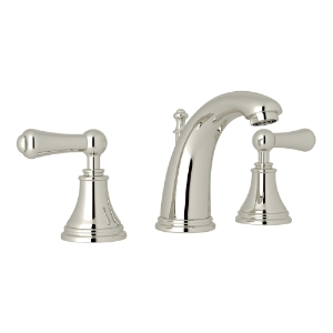 Perrin & Rowe® U.3712LS-PN-2 Georgian Era Bathroom Faucet, 1.2 gpm Flow Rate, Polished Nickel