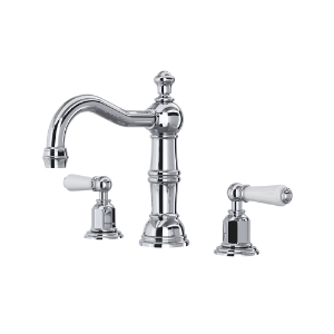 Perrin & Rowe® U.3720L-APC-2 Edwardian Bathroom Faucet, 1.2 gpm Flow Rate, Polished Chrome