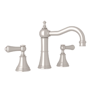 Perrin & Rowe® U.3723LSP-STN-2 Georgian Era Bathroom Faucet, 1.2 gpm, Satin Nickel