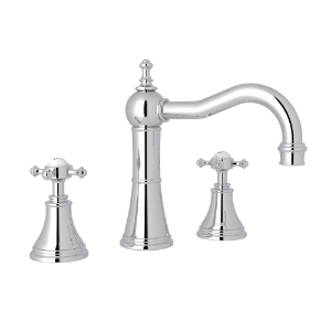 Perrin & Rowe® U.3724X-APC-2 Georgian Era Bathroom Faucet, 1.2 gpm, Polished Chrome
