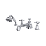 Perrin & Rowe® U.3738X-APC Edwardian Tub Filler, 20 gpm Flow Rate, Polished Chrome