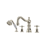 Perrin & Rowe® U.3746X-PN Edwardian Tub Filler, 20 gpm Flow Rate, Polished Nickel