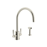 Perrin & Rowe® U.4312LS-PN-2 Holborn Kitchen Faucet Edwardian Single Hole, 1.8 gpm Flow Rate, Polished Nickel