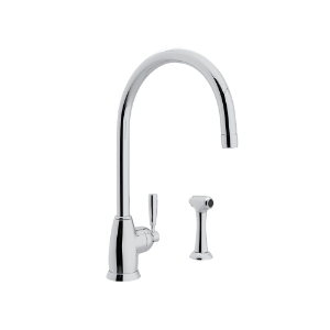 Perrin & Rowe U.4846LS-APC-2 Holborn Kitchen Faucet Pulldown Single Trattoria, 16 gpm Flow Rate, Chrome