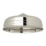 Perrin & Rowe® U.5204PN Cross Collection Rain Showerhead Slim Ultra, 16 gpm Flow Rate, Wall Mounting, Polished Nickel