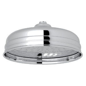 Perrin & Rowe® U.5205APC Cross Collection Rain Showerhead Slim Ultra, 1.75 gpm Flow Rate, Wall Mounting, Polished Chrome