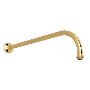 Perrin & Rowe® U.5384EG Cross Collection Wall Mount Shower Arm Ceiling, English Gold