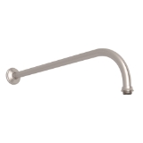 Perrin & Rowe® U.5384STN Cross Collection Wall Mount Shower Arm Ceiling, Satin Nickel