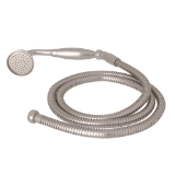Perrin & Rowe® U.5387LS-STN Cross Collection Handshower Hand Set, 2-1/2 in Dia Shower Head Traditional Shower Head, 1.8 gpm Flow Rate, Female NPSM Connection, Satin Nickel
