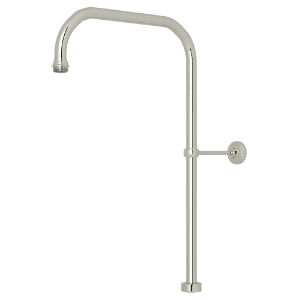 Perrin & Rowe U.5391PN Cross Collection Handshower Outlet Mount Riser Pair, Satin Nickel