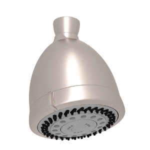 Perrin & Rowe® U.5800STN Cross Collection Showerhead Shower Calliano Adjustable, 1.8 gpm, Wall Mounting, Satin Nickel
