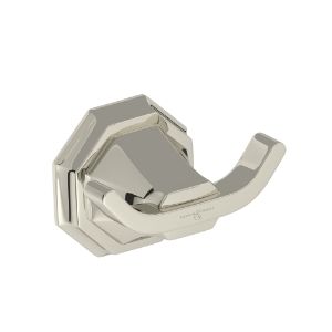 Perrin & Rowe® U.6122PN Deco Robe Hook Mount Momenti, Polished Nickel