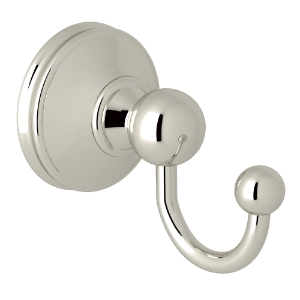 Perrin & Rowe® U.6621PN Georgian Era Robe Hook Mount Momenti, Polished Nickel