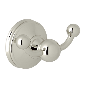 Perrin & Rowe® U.6622PN Georgian Era Robe Hook Mount Momenti, Polished Nickel