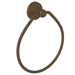 Perrin & Rowe® U.6634EB Georgian Era Towel Ring Double Wall Mount, English Bronze