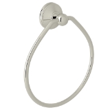 Perrin & Rowe® U.6634PN Georgian Era Towel Ring Double Wall Mount, Polished Nickel