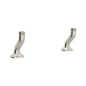 Perrin & Rowe® U.6793PN-2 Georgian Era Pair Unions Wall, Polished Nickel